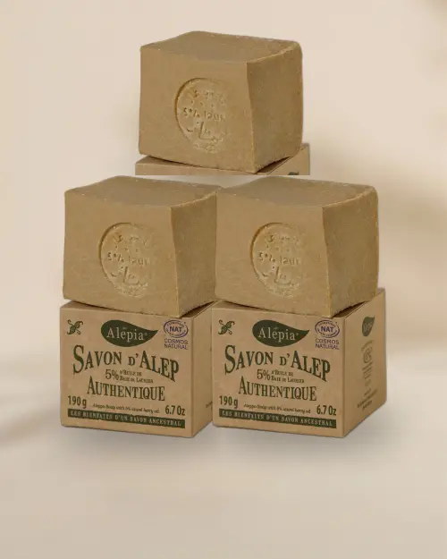3x Aleppo Soap 5% Laurel – Everyday Washing | Alepia