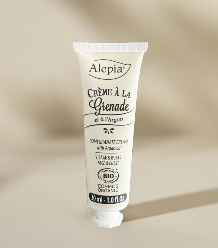 Crème bio à la grenade en tube